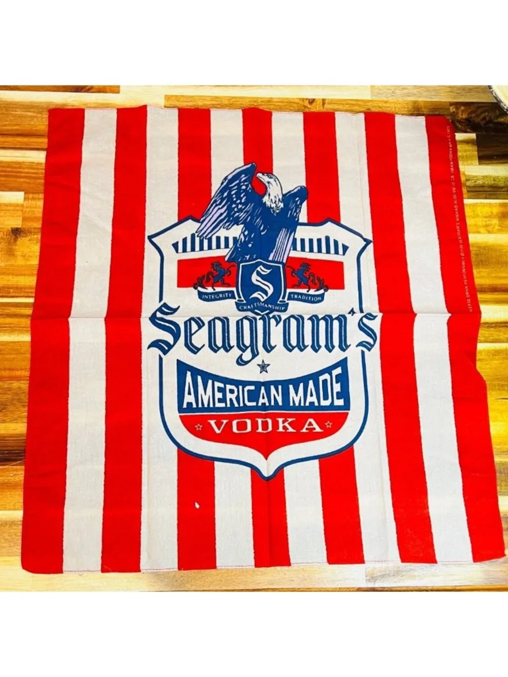 Vintage Seagrams & Skrewball bandanas, collectible, retro, cowboy, indie